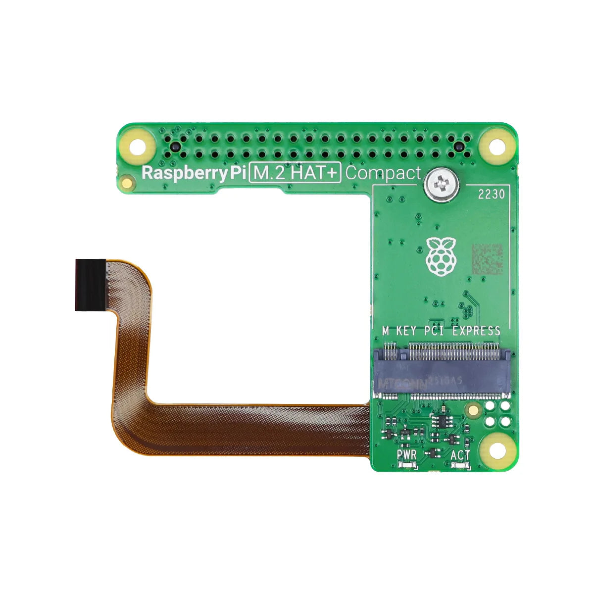 Raspberry Pi 5 Pcie To M.2 Hat+ Compact Expansion Board Ssd Solid State Drive Nvme Pi5
