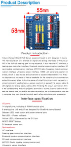 V5 Sensor Shield Expansion Board Shield For Arduino UNO R3 V5.0 Electronic Module Sensor Shield V5 expansion board