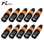 10pcs STP RJ45 8P8C CAT.6A Crystal Jack+10pcs Waterproof RJ45 Male Plug LAN Network Ethernet Ethercon Connector Wire Connectors