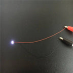 100pcs Pre-wired 0402 0603/0805/1206 SMD LED 7colors 3V led 30cm wires hobby model kit Car Railway railroad starship lighting