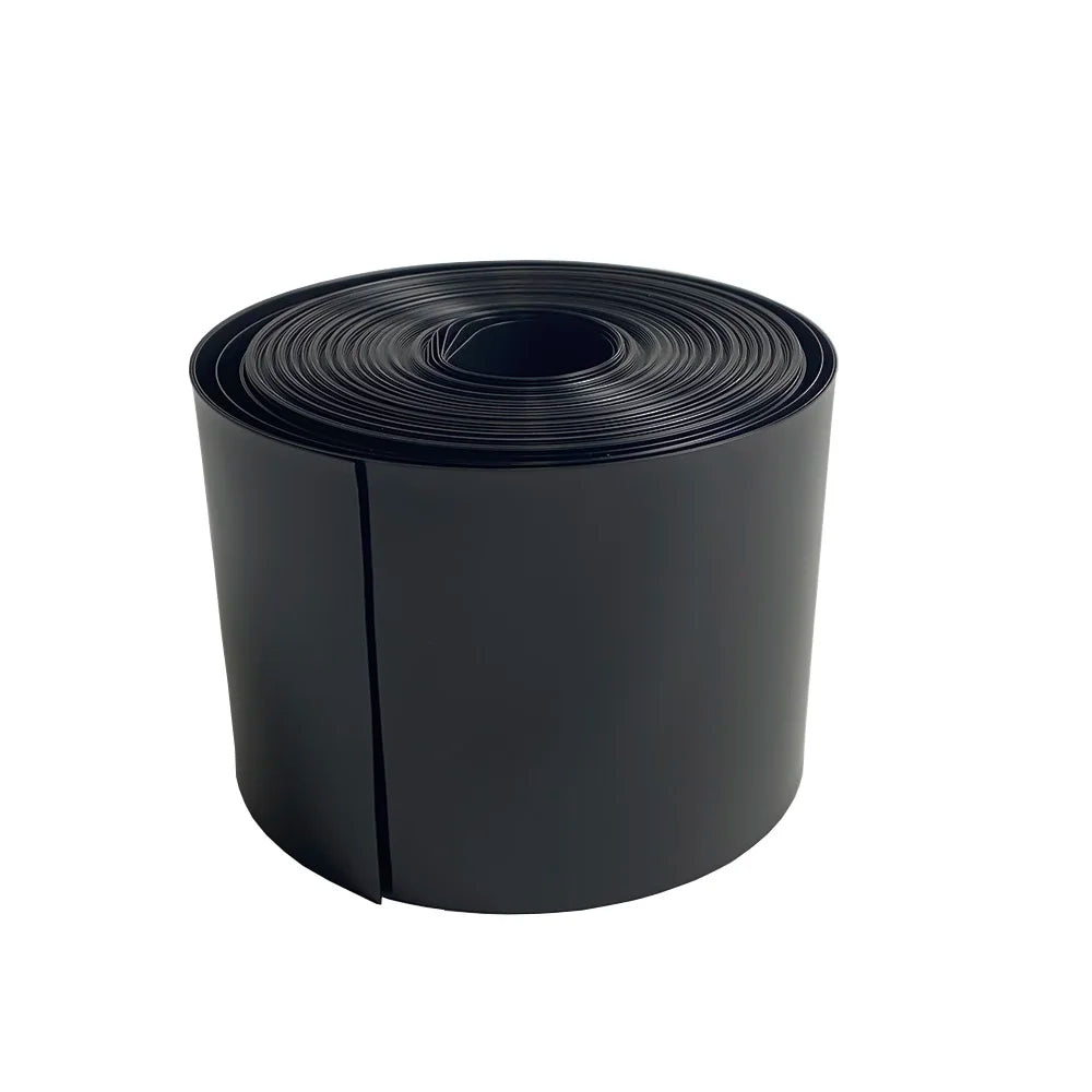 1meter 18650 Lipo Battery PVC Heat Shrink Tube Pack 70mm ~ 500mm Insulated Film Wrap Lithium Case Protection Cable Sleeve Black