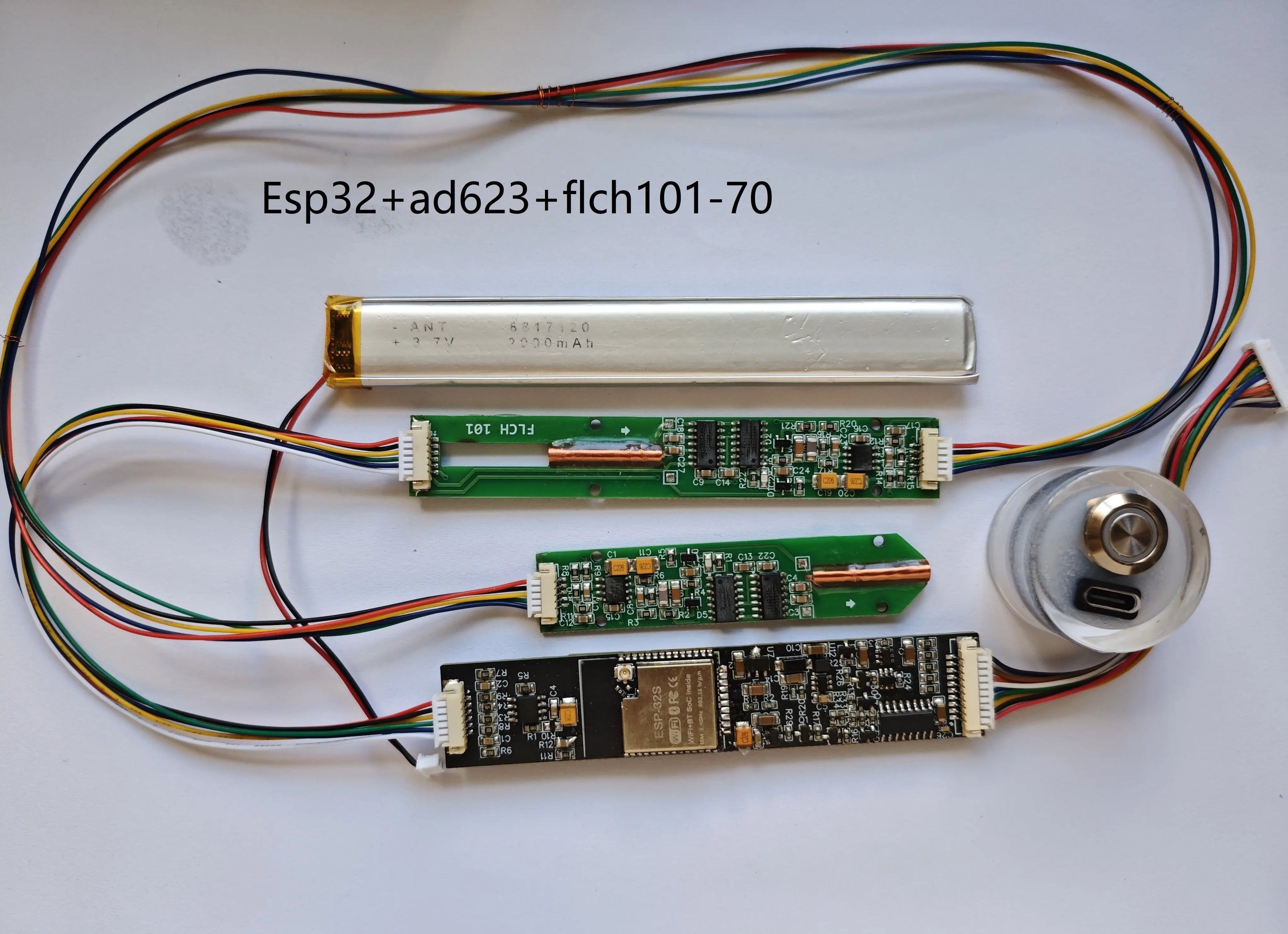 3D Imaging Layer Meter Development Board Kit Esp32+ad623+flch101-70 Atmega 328 +Ads1115+Hc05+Flch101-70