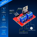 5/10/20PCS 0-24V Top Mosfet Button IRF520 MOS Driver Module for Arduino MCU ARM Raspberry Pi