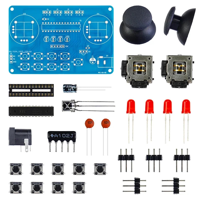 Four Degree of Freedom Assembly Robotic Arm Microcontroller Soldering Kit Acrylic Robotic Arm DIY Maker Learning Parts