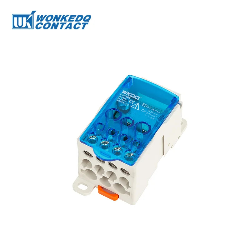 UKK Distribution Box One In Several Out Power Electrical Connector Junction Din Rail Terminal Block UKK80A/125A/160A/250A/400A