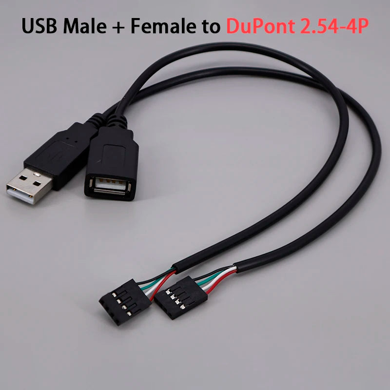 USB Male Female Terminal Data Line To Head JST 1.25/ZH1.5/PH2.0/XH2.54-4Pin Adapter Extension Touch Screen Cord
