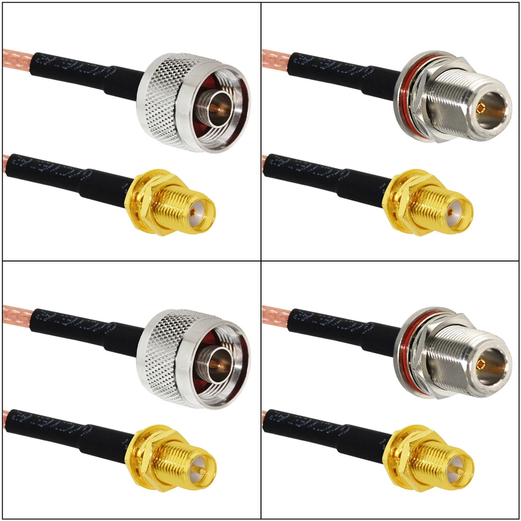 Wireless Antenna Extension Cable SMA Male Female RP To N Plug Jack With Nu Pigtail Adapter RG316 15cm NEW Wholesale
