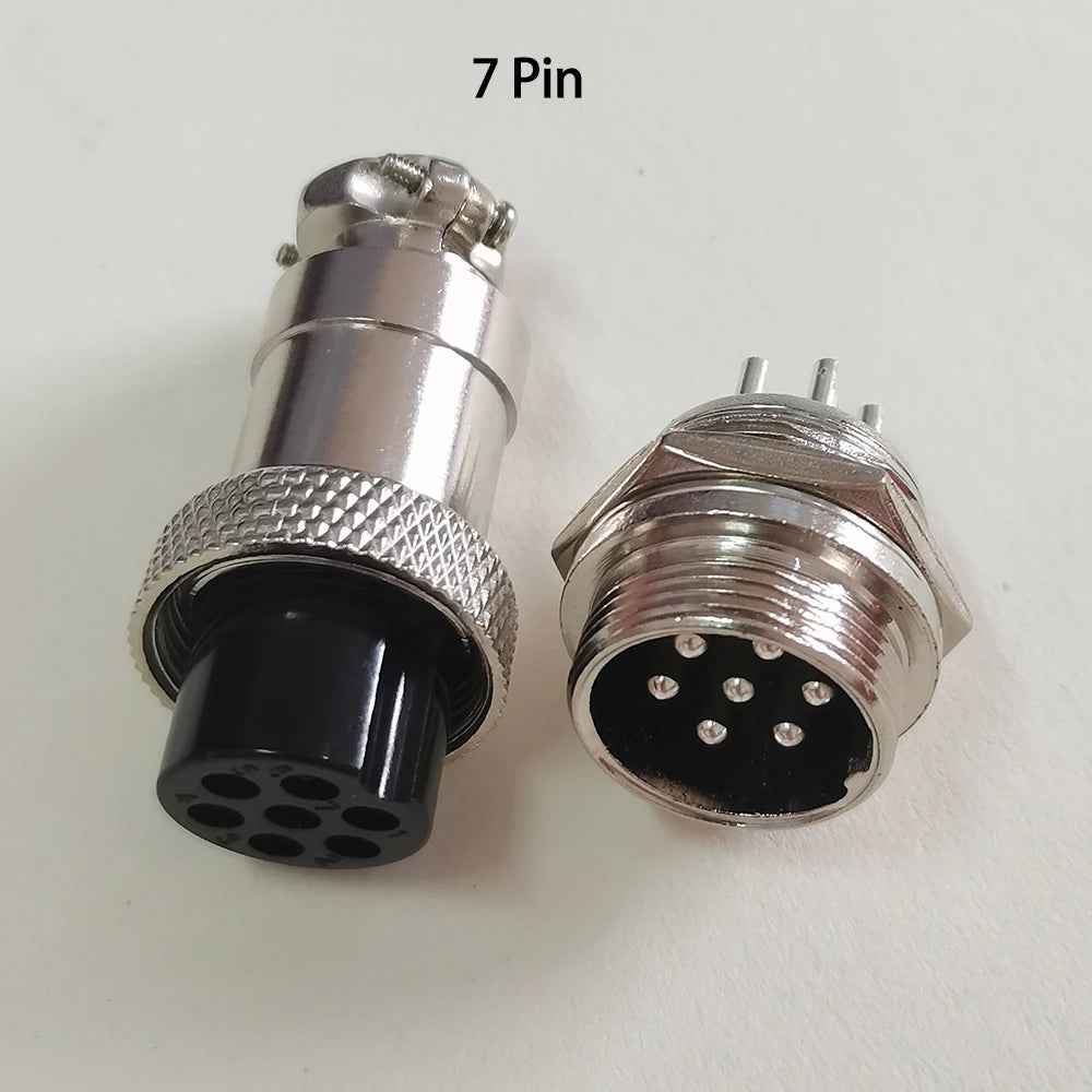 1 Set GX20 15x43mm 19mm M19 2 3 4 5 6 7 8 9 10 12 Pin Male Female Docking Aviation Plug Waterproof Circular GX Aviator Connector