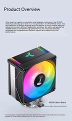JONSBO CR-1000EVO CPU Cooler 120mm ARGB PWM CPU Cooling Fan 4 Heat Pipes TDP 220W Radiator For intel LGA 115X 1200 1700 AM4 AM5