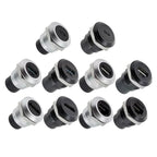10Pcs Metal D‑Type Panel Mount Socket RJ45 CAT6 HDMI USB3.0 Straight Through Network Connector Module Round Panel Mount Adapter