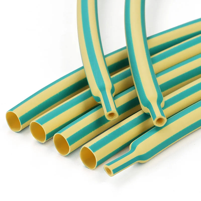 Yellow-Green 3:1 Heat Shrink Tube With Glue 1.6mm - 50mm Dual Wall Adhesive Lined Polyolefin Shrinkin ﻿Wrap Cable Protect Sleeve