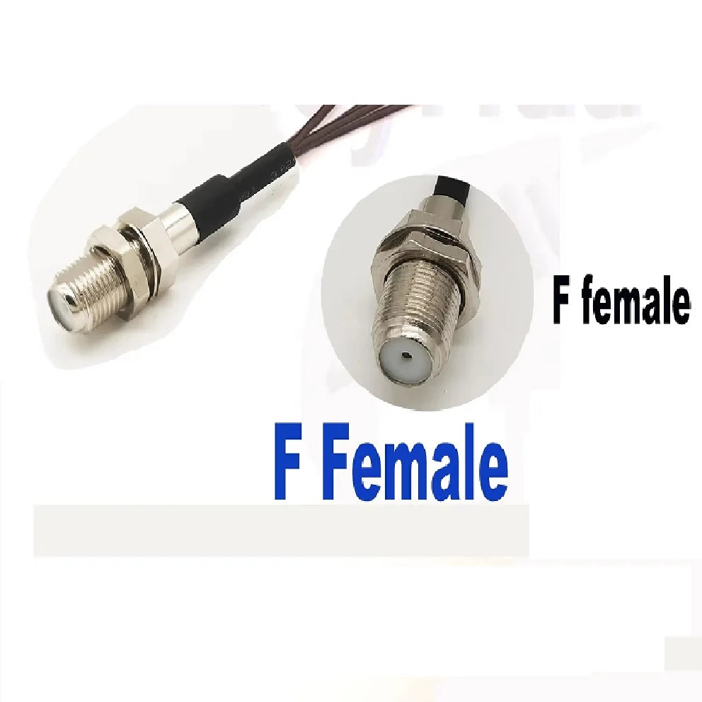2/10pcs F Female to 6X U.FL Splitter F Female to 2345 6 X U.fl 1 Female RG178 1.13 Cable WIFI Antenna Extension Jumper Pigtail