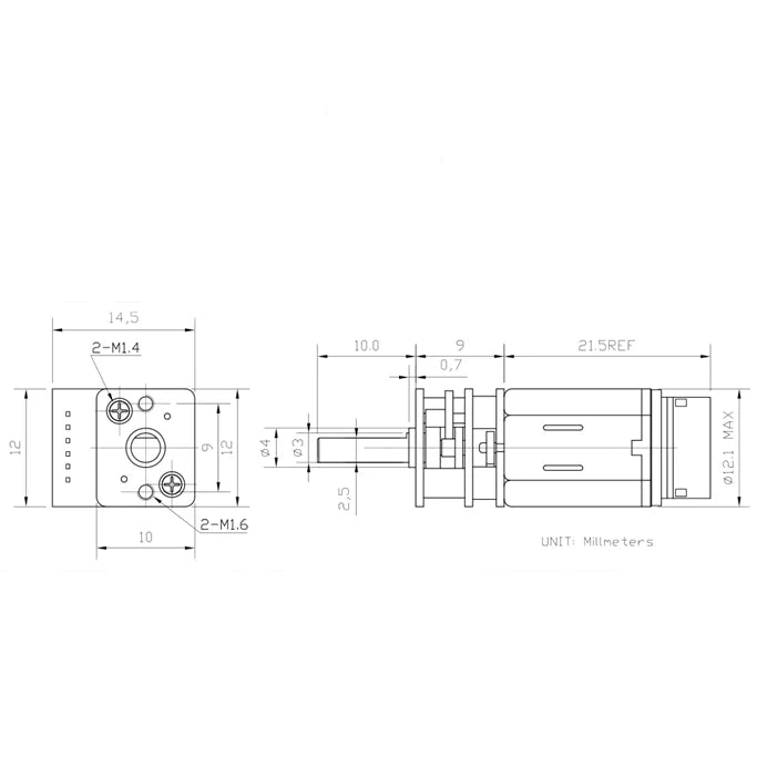 N20 Mini Micro Metal Gear Motor DC 3/6/12V Encoder Gear Motor 19-3000RPM Slow Speed Reduction Gear Reducer Motor Geared Motors