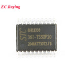 10Pcs/1pc STC8H1K08 8KB STC 8H1K08 STC8H1K08-36I-TSSOP20 Single-Chip 1T 8051 Enhanced Microcontroller MCU Controller ISP