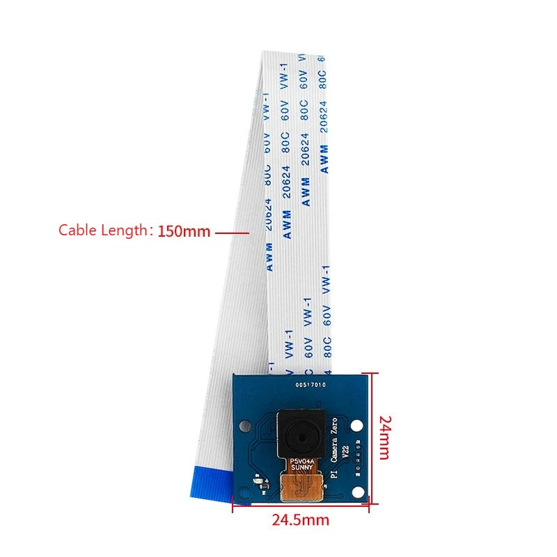 Raspberry Pi Zero 2W Camera Module 5MP OV5647 CSI Interface Compatible with Zero W WH for Photography Video Recording