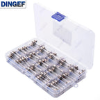 150PCS 15Values 6*30 Glass Tube Fuses Car Glass Tube Fuses Assorted Kit 6X30 with Box fusiveis 0.1A-30A Household Fuses