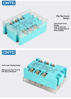 CNTD 3‑Phase Solid State Relay CTRE‑DA Series DC Control AC 10‑120A Industrial SSR Module 4‑32VDC Input 40‑480VAC Output