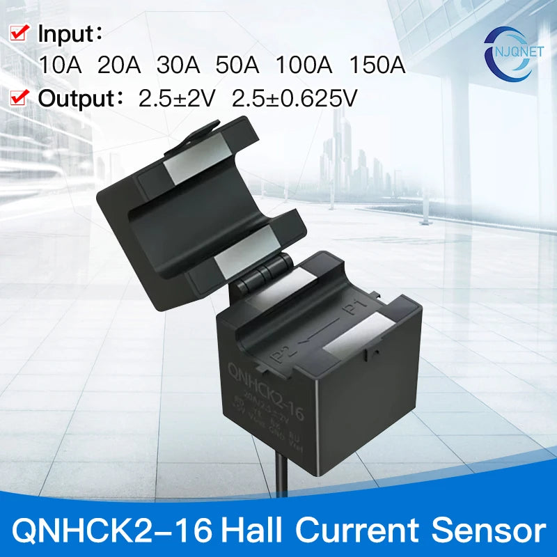 Hall Effect Current Sensor 2.5v 0.625V 1.65V 10A 20A 50A QNHCK2-16 Split Core Current Transducer Transformer Clamp CT 2.5V 2V
