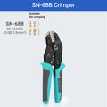 Crimping Tool Set Electrician Tools Quick Change Jaws For Crimp Terminals Dupont JST Non Insulated Open Barrel Ferrule Solar MC4