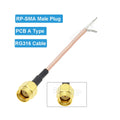 10PCS Single End SMA Female to PCB Soldering Pigtail RG316 Cable WIFI Wireless Router GPS GPRS Low Loss Jackplug Wire Connector