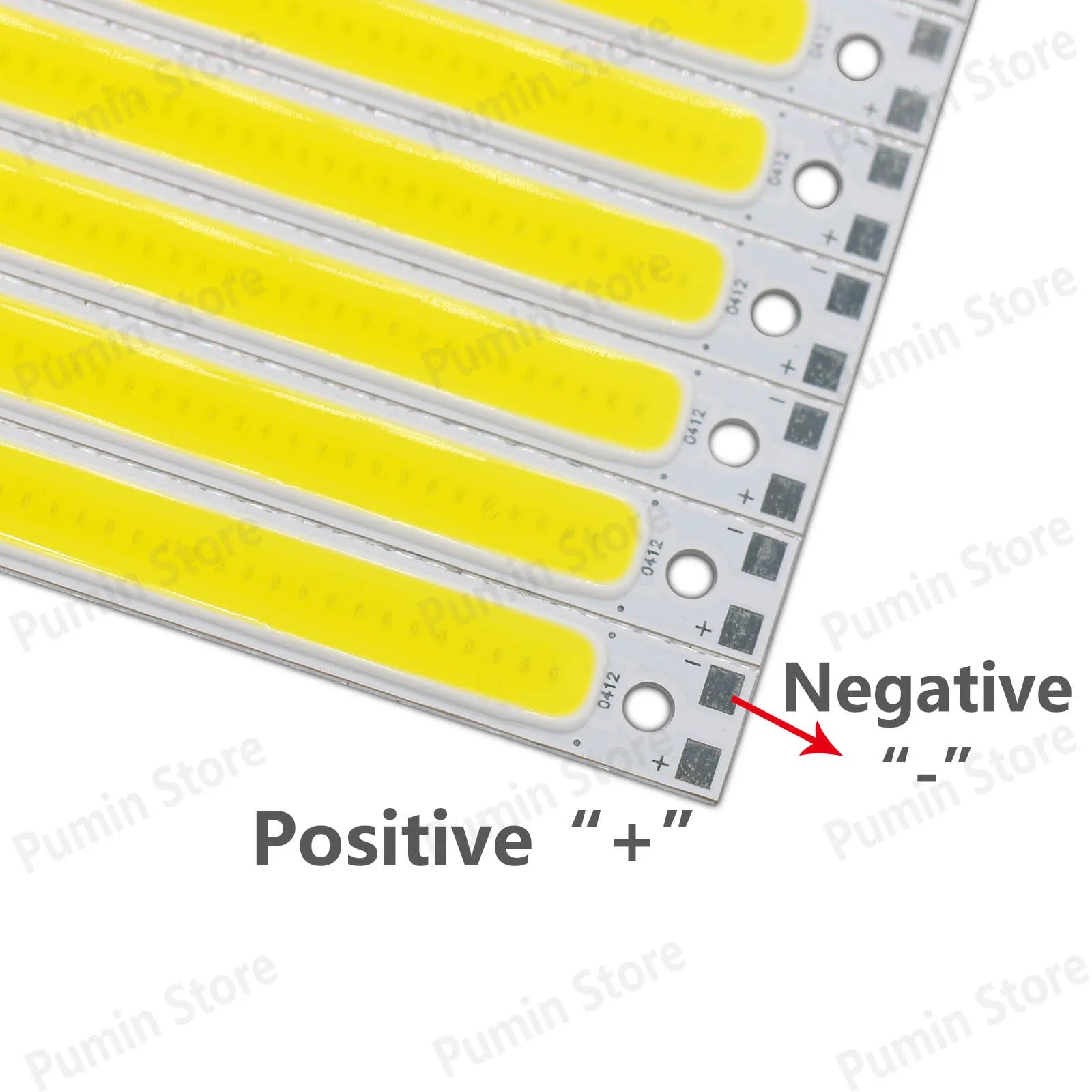 5pcs 12V COB LED Strip Light Bulb 120mm LED Chip Red Blue White Green Yellow For DIY Reading Light Staircase Kitchen Work Light