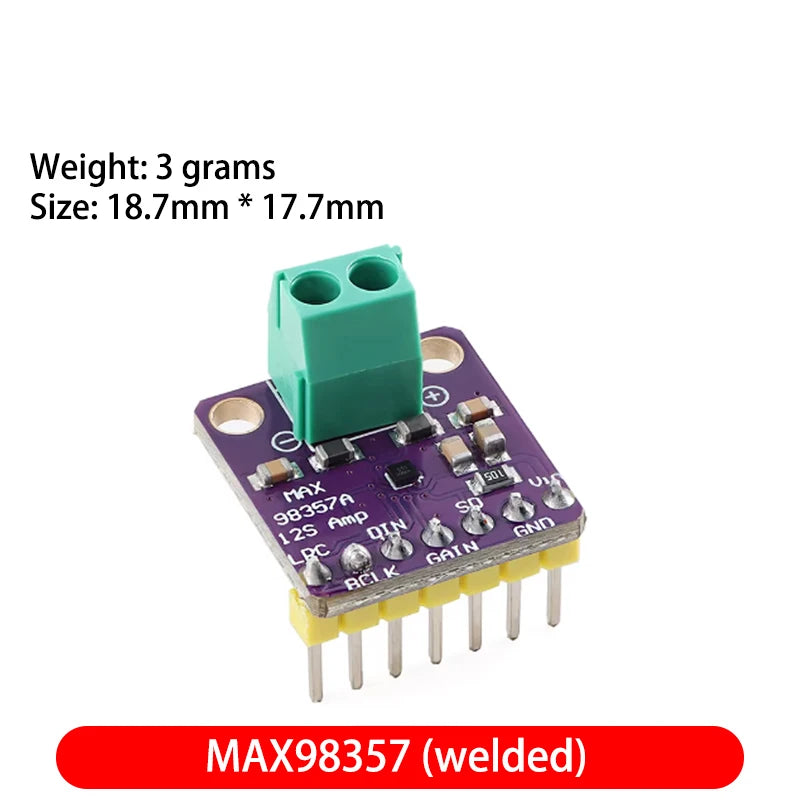 High Quality MAX98357 MAX98357A I2S 3W Class D Amplifier Breakout Interface I2S DAC Decoder for Audio