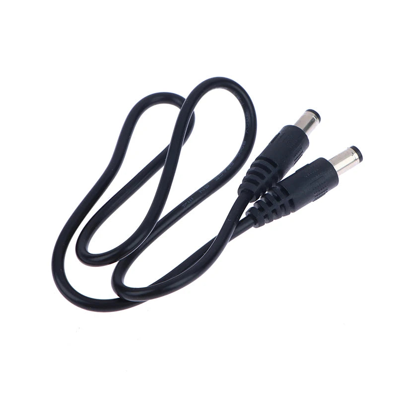 Durable DC Power Plug 5.5 X 2.1mm Male To 5.5 X 2.1mm Male CCTV Adapter Connector Cable 12V 10A Power Extension Cords 0.5m