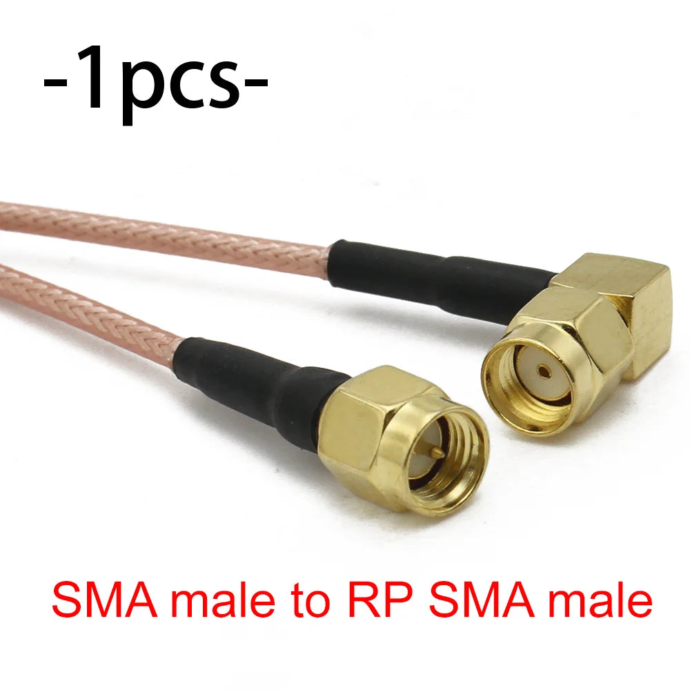 RG316 SMA to SMA / RP-SMA RF Coaxial Cable Male Plug Female Jack Connector Jumper Pigtail Antenna Extension Wire WiFi FPV Radio