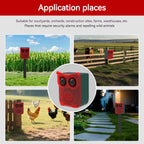 Outdoor Waterproof Solar Outdoor Motion Sensor Alarm Dog Barking&Gunshot Sound Animal Repeller Deter Raccoons Bears and Coyotes