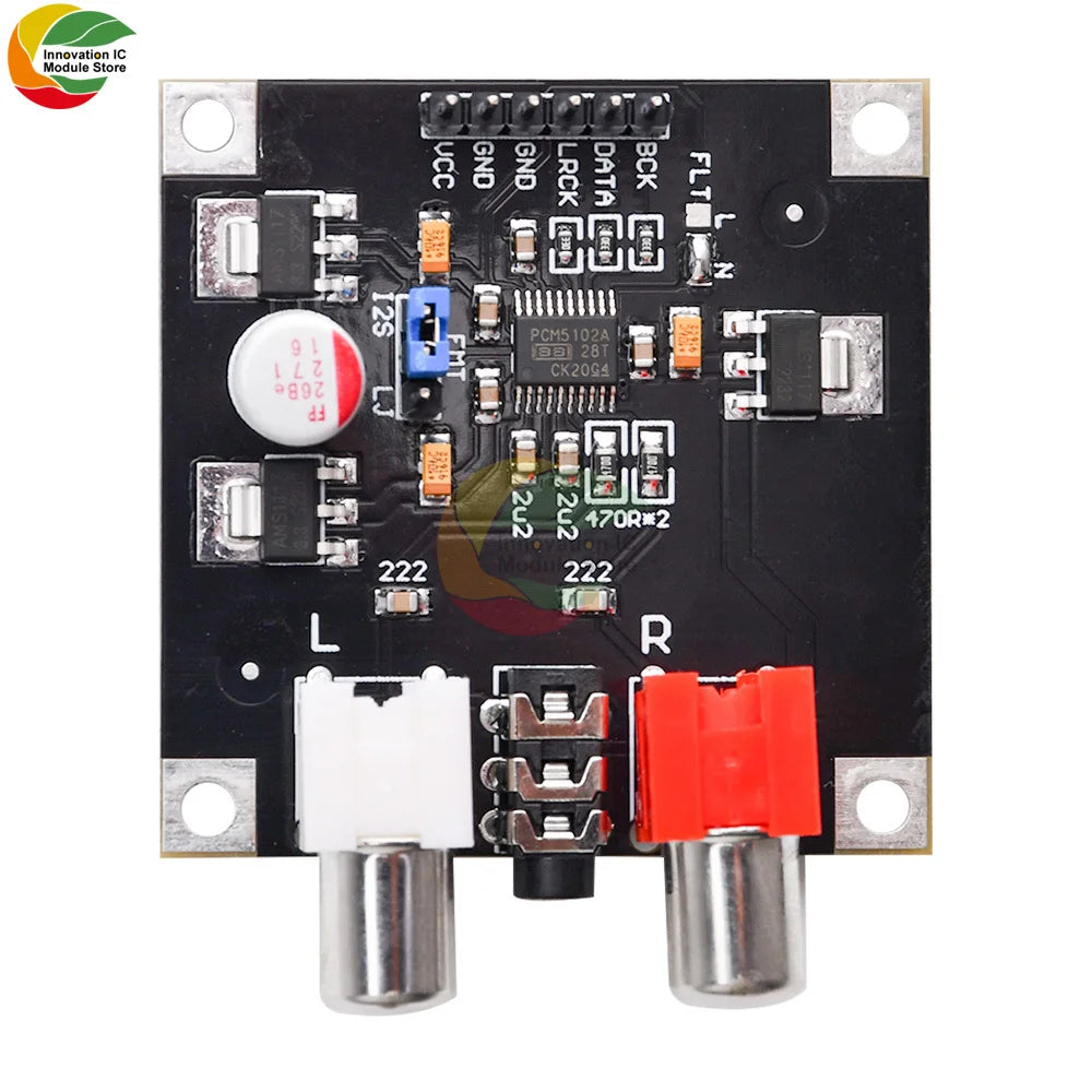 PCM5102 PCM5102A DAC Decoder Board I2S Input 32Bit 384K for Red Core Player Supports I2S Format/Left Justified
