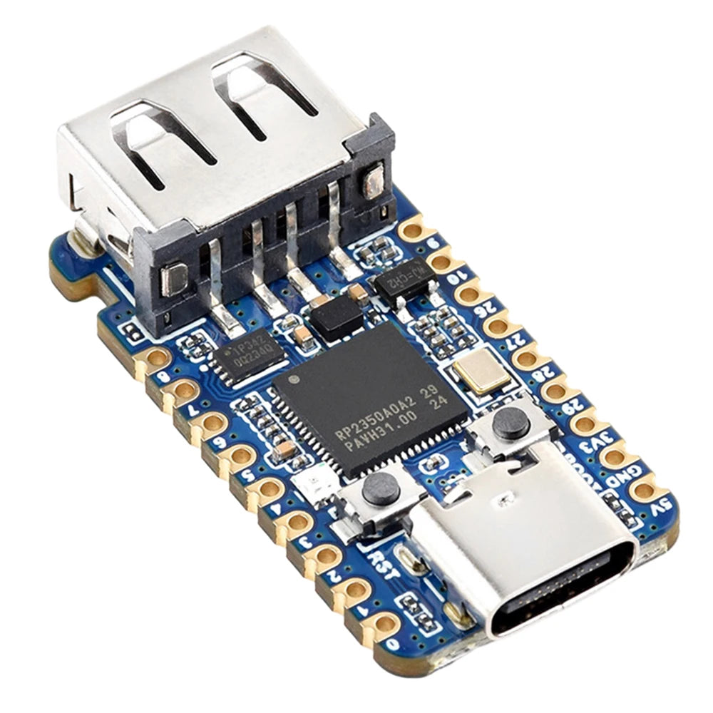 RP2350A Mini Development Board Dual Core Dual Architecture Microcontroller Type C USB 2.0 GPIO Pins Embedded Applications