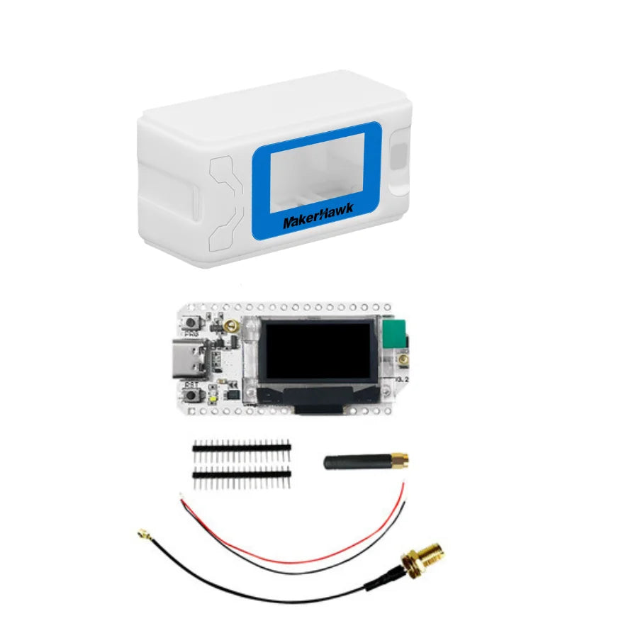 Heltec WiFi LoRa 32 V3 Development Board with Plastic Case ESP32 S3 SX1262 Meshtastic LoRaWAN Compatible OLED Display