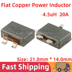 5pcs SMD SMT Power Inductor High Frequency Inductance 4.5uH 20A High Large Current Flat Copper Coils Filter Low Profile