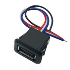 1-5pcs USB Type C Waterproof Connector Type-C With card buckle Female 3A High Current Fast Charging Jack Port USB-C Charger Plug
