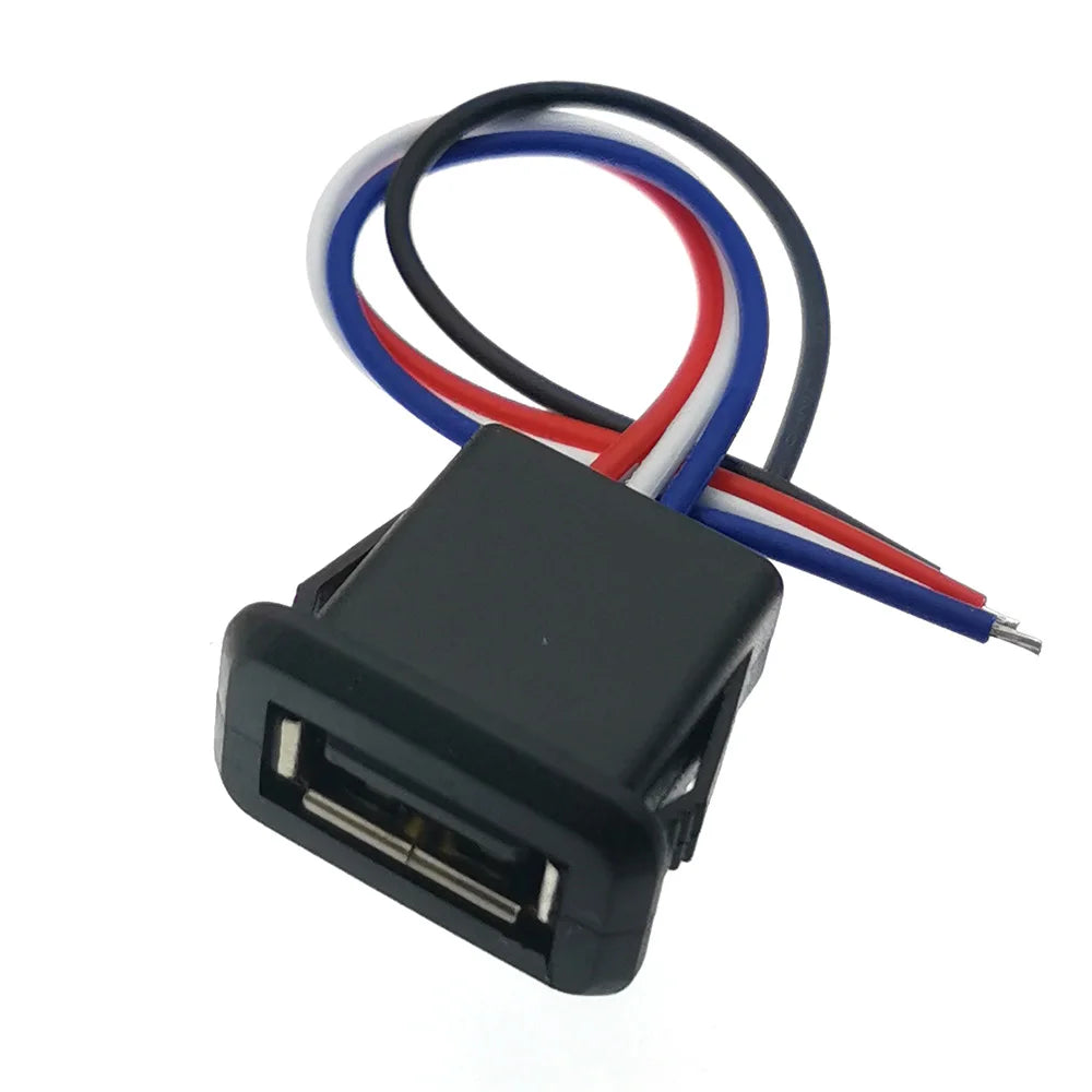 1-5pcs USB Type C Waterproof Connector Type-C With card buckle Female 3A High Current Fast Charging Jack Port USB-C Charger Plug