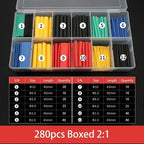 2:1 Heat Shrink Tube Kit Thermoresistant Shrinkage Tubing Wire Wrapping Electrical Connection Cable Insulation Sleeved Protecter