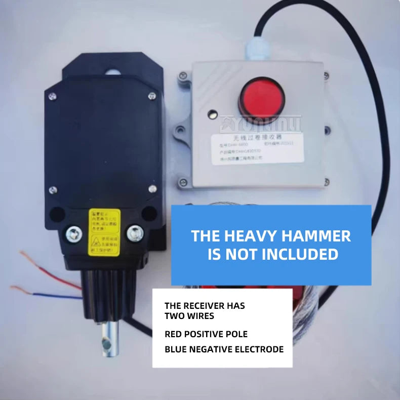 Wireless Limit Device Integrated over Roll Switch Counterweight Steel Wire Rope for On-Board Crane