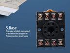 DH48S-S Time Delay Relay Switch DC24V 12V 0.1S-99H Digital LED Programmable With Base Timer Relay SPDT AC220V With Transformer