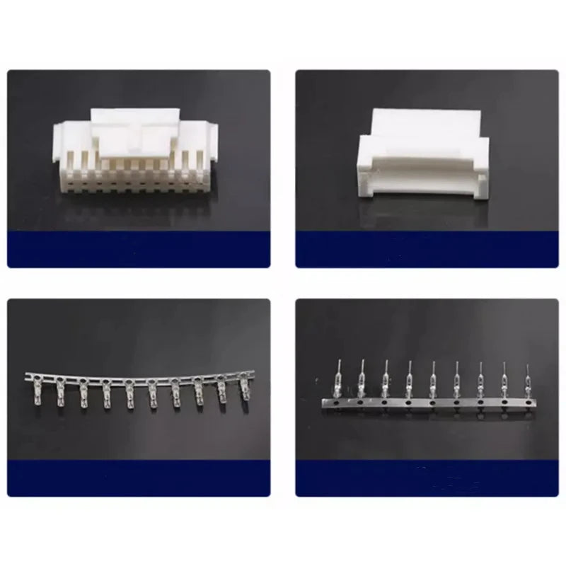 10Sets PHB 2.0mm Double Row with Buckle PHSD 2*2/3/4/5/6/7/8/9/10Pin Air Docking Male Female Housing Wire Terminal Connectors