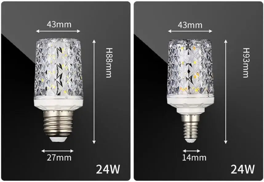 Super Long Lifespan E27 E14 B22 24W 30W 40W 50W LED Lamp Corn Bulb AC85-265V No Flicker 2835 SMD LED Light / Lighting