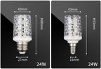 Super Long Lifespan E27 E14 B22 24W 30W 40W 50W LED Lamp Corn Bulb AC85-265V No Flicker 2835 SMD LED Light / Lighting