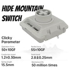 Kailh Full POM Mini Switch Low-profile Mechanical Keyboard Clicky Tactile Linear Hide Mountain Black Cloud White Rain 1353Hitbox
