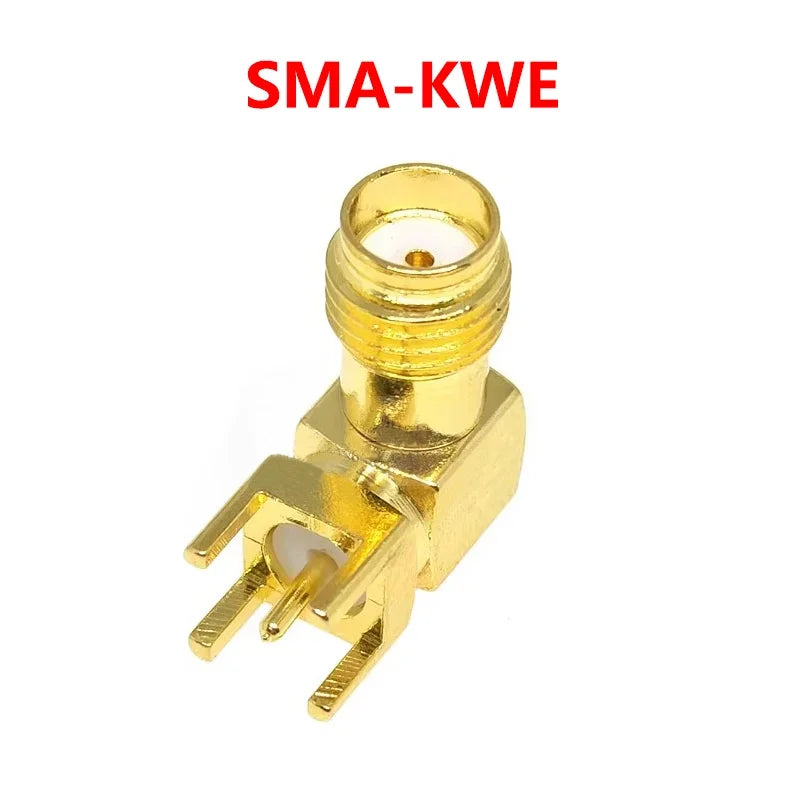 5/20/50PCS SMA-KWE SMA Female Plug Adapter Solder Edge PCB Mount Connector Right Angle RF Coaxial