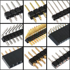 10PCS 1X40 Pin Single Row MALE 2.54MM PITCH 11MM/15MM/17MM/21MM/25MM LONG PIN Header Connector Strip 1X40pin 1*40 40P 40Pin