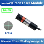 Green Laser Diode Module 20mW Dot Line Cross Projector for Alignment of Cloth Cutting Location
