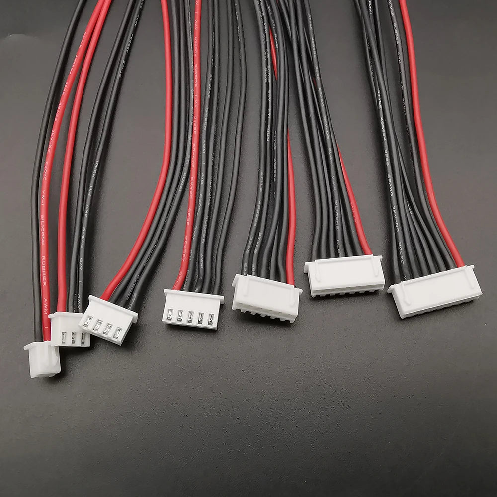 22AWG Lipo Battery Balance Charger Cable Plug JST XH 2.54 1S 2S 3S 4S 5S 6S 7S Connector for LiPo Battery Balance Charging Wire