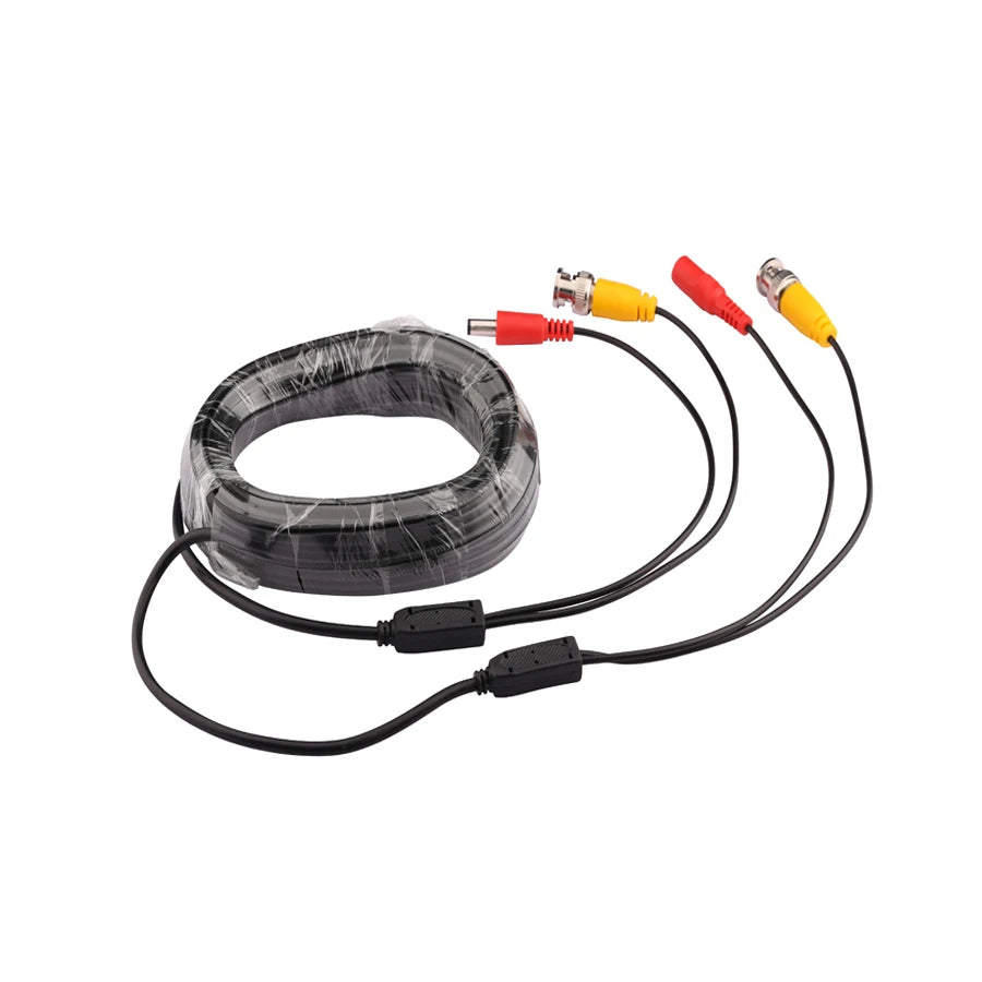 AHD CCTV Camera Video Cable BNC+DC 2 in 1 Video Power Analog Cameras Wires for 2MP 5MP 8MP AHD/TVI/CVI/CVBS Analog DVR System