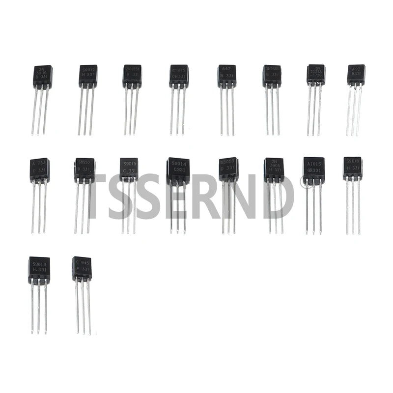 Transistor Assorted Kit TO-92 18kinds*10pcs=180pcs 2N2222 S9013 S9014 S9015 S9018 S8050 S8550 5551 5401 2N3904 2N3906 C1815