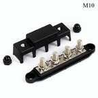 New Power Distribution Block Bus Bar with Studs Marine Terminal Block for Automotive Car Boat Solar Wiring - Negative&Positive
