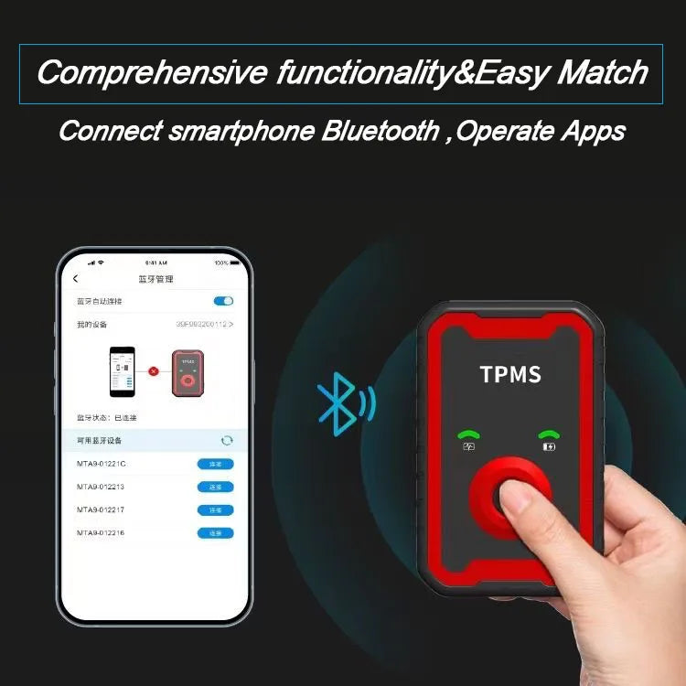 Programmable TPMS Sensors 2 in 1 433MHz+315MHz Support Programming With CELL PHONE Tire Pressure Monitor System